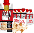 Lean Body Ready-to-Drink Salted Caramel Protein Shake, 40g Protein, Whey Blend, 0 Sugar, Gluten Free, 22 Vitamins & Minerals, 17 Fl Oz (Pack of 12)