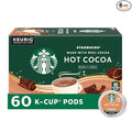 Starbucks Coffee K-Cup Pods, Naturally Flavored Hot Cocoa For Keurig Coffee Makers, 6 Boxes (60 Pods Total)