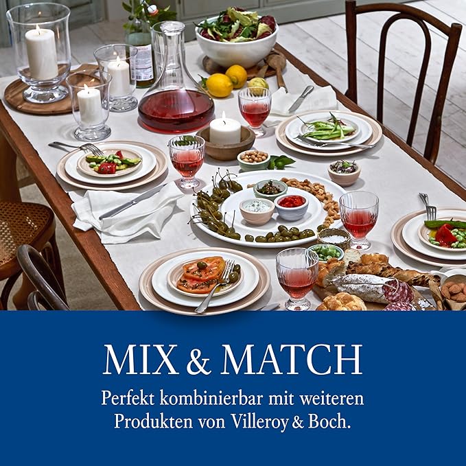 Villeroy & Boch New Moon Set, 4 Pieces, Elegant, Modern Sloping Champagne, Crystal Glass, Transparent, Dishwasher Safe