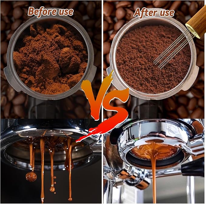 22 PCS Espresso Tamper Set, Espresso Accessories Barista Kit with 51mm Coffee Tamper, WDT Tool, Frothing Pitcher, Latte Art Pen, Coffee Stirrer, Tamper Mat, 16 Coffee Stencils for Espresso Machine