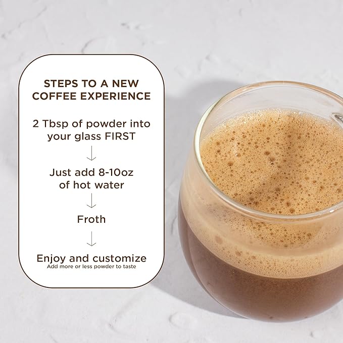 Laird Superfood Mocha Instant Latte with Adaptogens – Mocha Latte packed with Antioxidants and Superfood Coconut Creamer – Boost of Functional Fuel – Gluten Free, Non-GMO, Vegan, 8 oz. Bag, Pack of 1