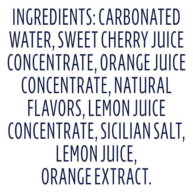 Sanpellegrino CIAO Cherry Sparkling Water, Low-Calorie Italian Sparkling Water with Real Fruit Juices, 0g Added Sugar, 24-Pack