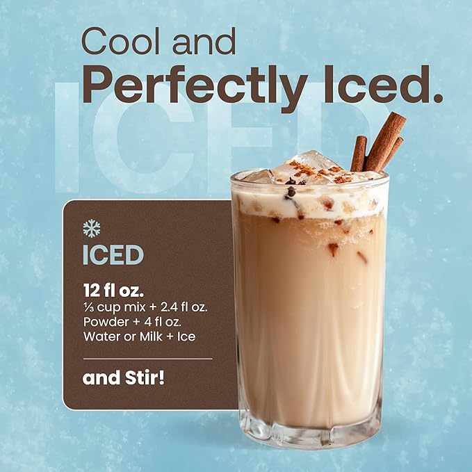 Dr. Smoothie Café Essentials Spiced Chai – No Artificial Colors, Flavors, or Sweeteners – Shelf Stable – 116mg of Caffeine per Serving – Great for Hot, Iced, & Frozen Frappes (3.5 lb Bag, 26 Servings)