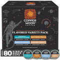 Copper Moon Single Serve Coffee Pods For Keurig K-Cup Brewers, Light/Medium Roast, Flavored Variety Pack, 80 Count