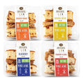 DIJAS Natural Foods, Crunchy Fat Free Biscotti Cookie, Variety Pack, All Natural Preservative Free Ingredients, Delicious Low Calorie Snack (4 Pack, Fruit Variety)
