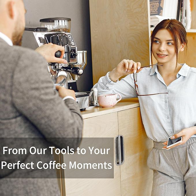 54mm Bottomless Portafilter with Filter Basket, Compatible with Breville Barista Express, BES880BSS, BES870XL, BES878BSS, BES500BSS, BES840XL, Pro, Touch, Bambino Plus, Infuser, Duo Temp Pro
