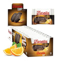 Fiorella Crunch Wafer Cookies, Dark Chocolate Covered Crispy Thin Crunch Wafers with Orange Cream Filling, Chocolate Biscuits, 18 Individually Wrapped Snacks, Pack of 1