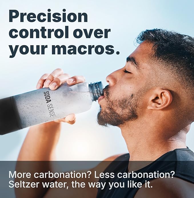 Soda Sense 60L CO2 Exchange Canister - 3 Pack, Threaded Style - Compatible with All 'Screw-In' Soda/Sparkling Water Makers, Including SodaStream BLUE Cylinder Models, Ninja Thirsti, Philips & More
