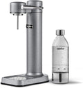 Aarke Carbonator lll, Sparkling & Carbonation Water Machine, Stainless Steel with PET BPA-Free Reusable Bottle Volume 1L/34 fl oz (Hammertone Grey)