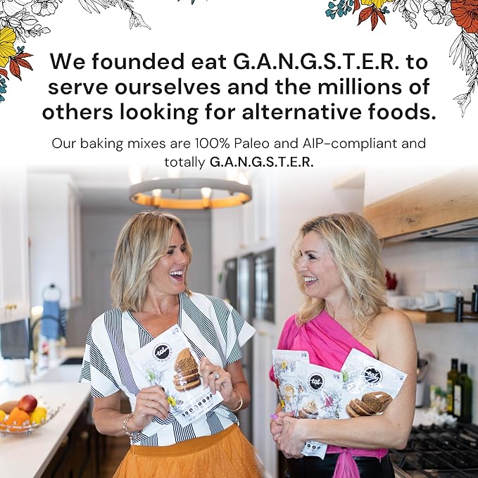 eat G.A.N.G.S.T.E.R. Vegan Pancake & Waffle Mix - Allergy-Friendly Baking Mix, Grain-Free, No Dairy, Nuts, Gluten, Dairy - For Paleo & AIP Diets, Fluffy Pancake & Crispy Waffle Breakfast Food, 6 Pack