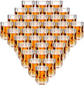 Meanplan 1.7oz Mini Shot Glasses Set Tasting Glasses Heavy Base Clear Shot cup Cute Cordial Mini Wine cups for Serving Whiskey, Wine, Juice(36 Pcs)