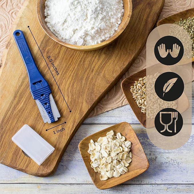 Mure & Peyrot Landaise Bread Lame Dough Scoring Tool- Scoring Knife for Artisan and Sourdough Bread Baking- Made in France- Features Protective Cover- Stainless Steel Blade