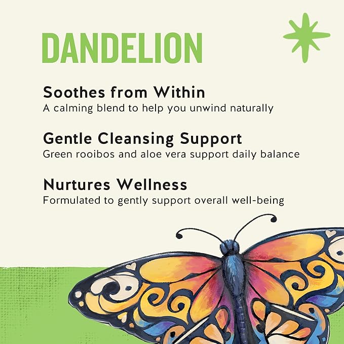 Celestial Seasonings Detox Blend Dandelion Wellness Tea, Caffeine Free, 16 Tea Bags Box