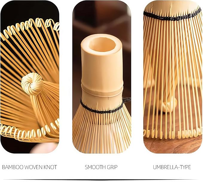 Matcha Whisk Set with Ceramic Bowl - Bamboo Whisk (Chasen), Scoop, Sifter & Holder - Complete Kit for Traditional Matcha Tea - Unique Gifts for Women, Men, Tea Lovers (Green)