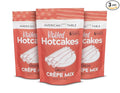 Classic Rolled Hotcakes Crepe Mix by American Table, Made with American-Grown Organic Wheat Flour & Pure Vanilla, French-Style, Non-GMO, Low Sugar, No Preservatives, Quick Prep, Makes 72 Crepes (14 oz, Pack of 3)