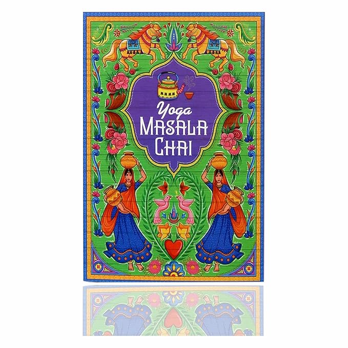 Sancha Tea Boutique, India Chai Collection Gift Box, Assorted Indian Masala Chai Teas, Cardamom/Ginger/Tulsi/Saffron, Variety Pack of 4 Loose Leaf Teas, 50g Each