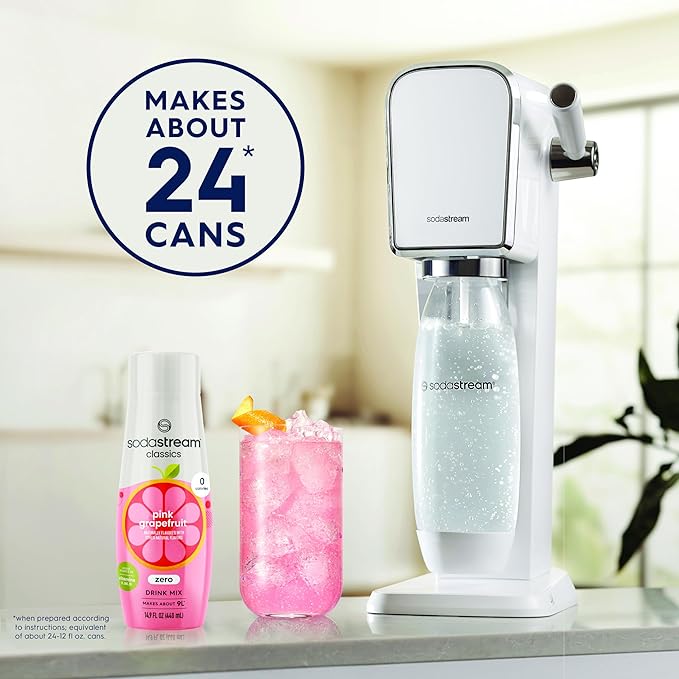 SodaStream Pink Grapefruit Zero Calorie, 14.8 Fl Oz (Pack of 4)