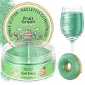 Nomeca Edible Glitter for Drinks Cakes, 8 grams Food Grade Luster Dust Sprinkles Glitter for Cake Decorations, DIY Cocktails, Beverages & Cake Decorating, Dessert Cake Topper (11-Fruit Green)