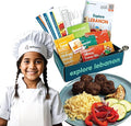 eat2explore Cooking Kits for Kids – Interactive & Educational Kids Cooking Sets Real for Ages 5 and Up,3 Recipe Cards & Global Ingredients – Fun Gift for Young Chefs (Lebanon Edition)