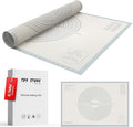28 * 20 inches White grey, Non-Slip Silicone Baking Sheets - Baking Mat with 0.7mm Thickness - Non-Stick Pastry & Cookie Mat for Kitchen Counter for Rolling Out Dough with Measurements.