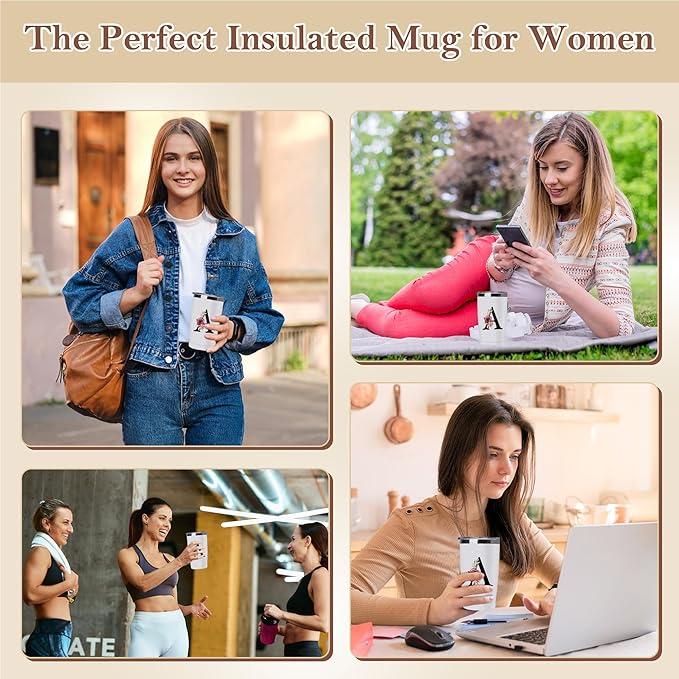 20 Oz Insulated Coffee Cup with Lid Car Tumbler Travel Mug Women Flight Attendant Pet Sitter Caregiver Musicians Dancer Cheerleaders Musician Nanny Hair Stylist Nail Teacher Chaos Coordinator Gift