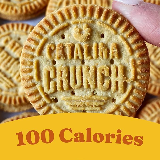 Catalina Crunch Protein Cookies, 4g Protein per Serving | Low-Sugar Sandwich Cookies | Gluten Free, Vegan | Keto Dessert Snacks - Peanut Butter, 5.9 oz. (14 Count) (Pack of 2)