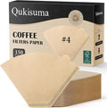 150 Count #4 Coffee Filters, Number 4 Cone Coffee Paper Filters for Pour Over and Drip Coffee Maker, 8-12 Cups (Unbleached Natural)