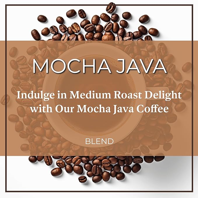 San Diego Coffee Mocha Java, Medium Roast, Whole Bean Coffee, 16-Ounce Bags (Pack of 2) Café en grano tostado