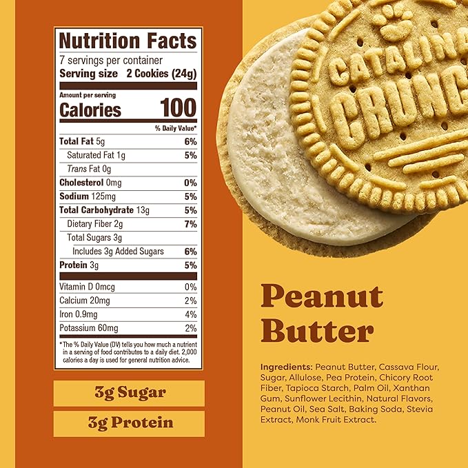 Catalina Crunch Protein Cookies, 4g Protein per Serving | Low-Sugar Sandwich Cookies | Gluten Free, Vegan | Keto Dessert Snacks, Variety Pack 4 Flavors (Pack of 4)