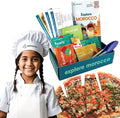 eat2explore Cooking Kits for Kids – Interactive & Educational Kids Cooking Sets Real for Ages 5 and Up,3 Recipe Cards & Global Ingredients – Fun Gift for Young Chefs (Morocco Edition)