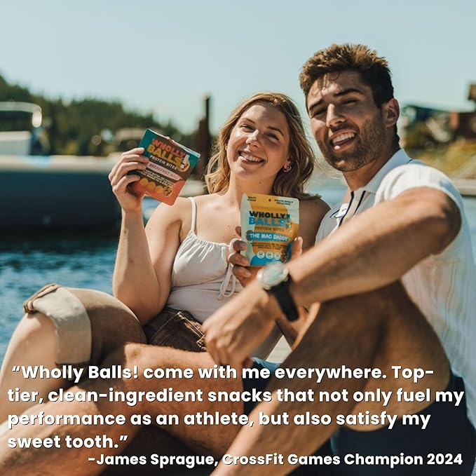 Wholly Balls Protein Bites – Healthy Plant-Based Snack | High Protein, Low Sugar, Gluten-Free Energy Balls (Pack of 3, Loca-Mocha)