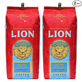 Lion Coffee, Arabica Coffee Beans, Light Roast Whole Bean Coffee, Vanilla Macadamia Flavor, A Taste of Aloha, 24 Ounce Bag (Pack of 2)