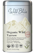 Wild Bliss Organic Yarrow Tea - Caffeine Free Loose Leaf Herbal Tea - Pharmacopoeia Potency - 1.76 Ounces - 25 Servings