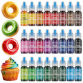 Food Coloring for Baking-24 Color Food Grade Vibrant Cake Coloring Liquid Set for Cake Decorating, Baking, Cookies, Easter Egg, Making DIY Supplies Kit- 0.25 Fl. oz (6 ml)/Bottles