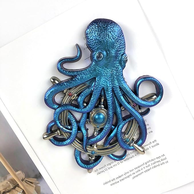 Octopus Resin Mold, Cute Silicone Octopus Epoxy Molds, 3D Large Animal Silicone Molds for Resin Casting, Wall Hanging, Desktop Ornament Home Decor (6), OSM-58