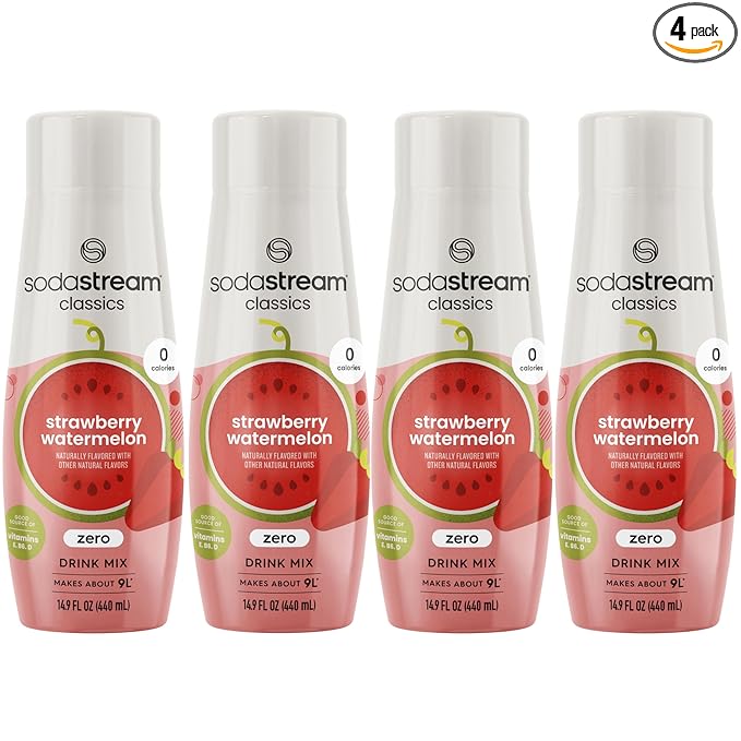 SodaStream SodaStream Zero Strawberry Watermelon Drink Mix, 14.8 fl. oz., Pack of 4, 14.8 oz