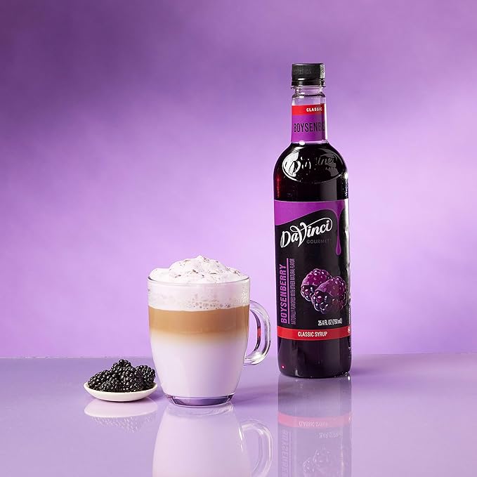 DaVinci Gourmet Boysenberry Syrup, 25.4 Fluid Ounces (Pack of 4)