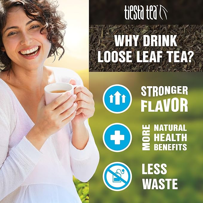 Tiesta Tea - Grape Escape, Loose Leaf, Juicy Grape Herbal Tea, Non Caffeinated Fruit Blends, Make Hot or Iced Up to 50 Cups, 4 oz Refillable Tin