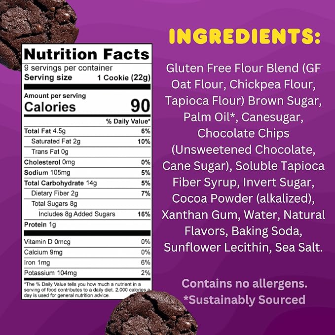 Whoa Dough Ready to Bake Cookie Dough Brownie Batter – Certified Non-GMO, Kosher, Gluten Free – Plant-Based Snack Dough Made with Real Ingredients – 24 Pack