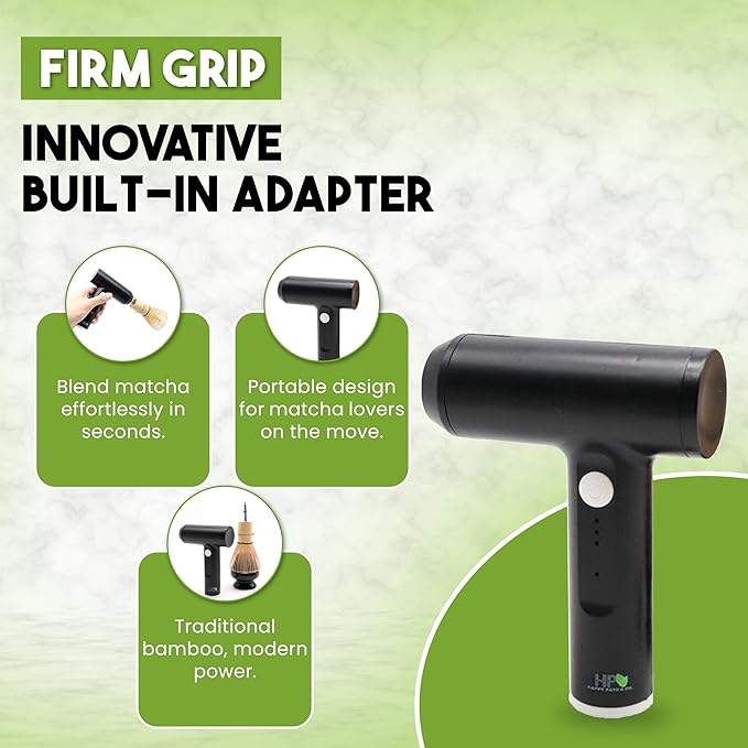 Matcha Electric Whisk Set - Rechargeable Handheld Frother with Whisk and Holder | Automatic Frother for the Perfect Blend | Electric Handheld Frother for Matcha Tea Lovers