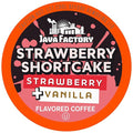 Java Factory Flavored Coffee Pods, Strawberry Shortcake, Compatible with K Cup Brewers, 40 Count