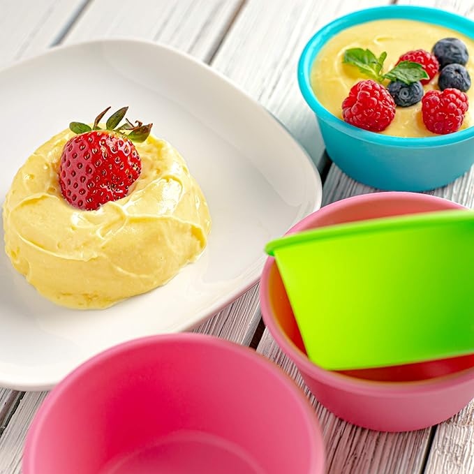 Bakerpan Silicone Jumbo Muffin Cups For Baking, Smooth Large Air Fryer Muffin Cups, 3 1/2 Inch Muffin Baking Cups, Jumbo Cupcake Liners - Set of 6