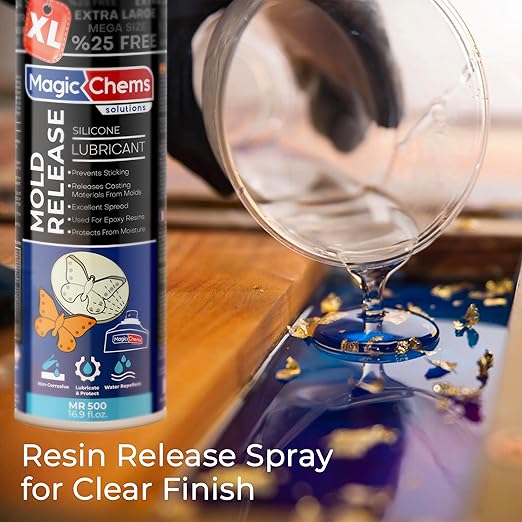 Mold Release, Silicone Mold Release Spray (16x16.9 fl oz/500ml) Mold Release for Epoxy Resin and Candle Mold Release Spray (16 Pack Mega Size)