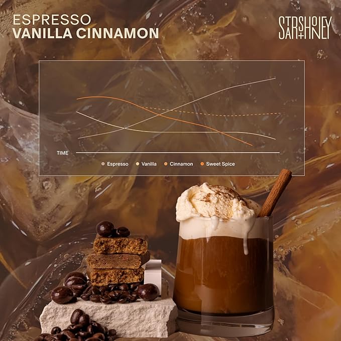 Stars + Honey Protein Bars- Espresso Vanilla Cinnamon,15g Protein, 2g Sugar, w/Collagen Keto Friendly Snack - Gluten, Dairy, & Soy Free - High-Protein Snacks for Energy & Recovery-10 pack