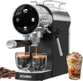 20 Bar Espresso Machine, Compact Espresso Maker with Milk Frother, Touchscreen Latte Maker with Detachable Drip Tray/Water Tank, Built-in Handle for Home and Office Use
