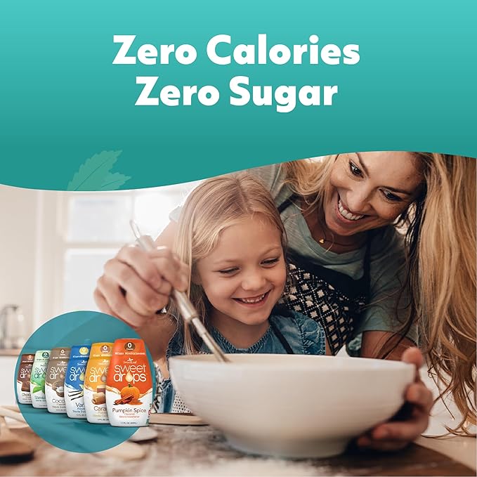 SweetLeaf Sweet Drops Chocolate Liquid Stevia Sweetener - Chocolate Stevia Drops, Zero Calories, Zero Sugar, Non-GMO, Gluten-Free, Keto Friendly, Chocolate Flavor Stevia - 1.7 Fl Oz, Pack of 2