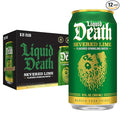 Liquid Death, Severed Lime, Soda-Flavored Sparkling Water, 12-Pack (12oz Cans), Low Sugar, Huge Flavor & No Artificial Sweeteners