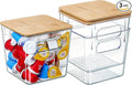 Coffee Pod Holder with Bamboo Lids, 3 PACK K Cup Organizer Large Capacity Coffee Bar Organization and Storage
