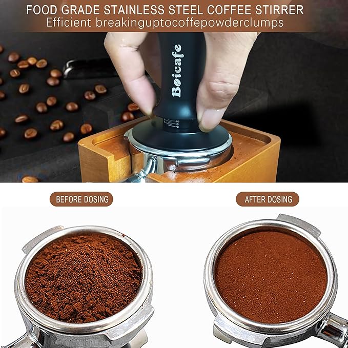 22 PCS 51mm Espresso Accessories Kit, 51mm Spring Loaded Calibrated Espresso Coffee Tamper Set with Tamper Mat, WDT Tool, Latte Art Kit, Frothing Pitcher and Towel for Coffee Making (51mm)