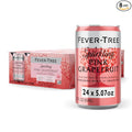 Fever-Tree Sparkling Pink Grapefruit - Premium Quality Mixer - Refreshing Beverage for Cocktails & Mocktails. Naturally Sourced Ingredients, No Artificial Sweeteners or Colors - 5.1 Fl Oz Cans - Pack of 24